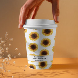 Fall Sunflower Baby Dusche Pappbecher