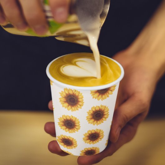 Fall Sunflower Baby Dusche Pappbecher