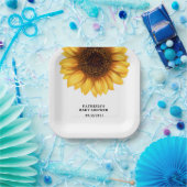 Fall Sunflower Baby Dusche Pappteller (Party)