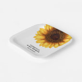 Fall Sunflower Baby Dusche Pappteller (Gewinkelt)
