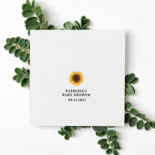 Fall Sunflower Baby Dusche Serviette