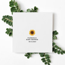 Fall Sunflower Baby Dusche