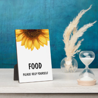 Fall Sunflower Baby Duwer Favorit Schild Fotoplatte