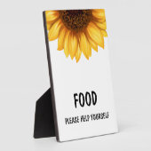Fall Sunflower Baby Duwer Favorit Schild Fotoplatte (Seite)