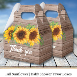 Fall Sunflower | Baby Shower Geschenkschachtel