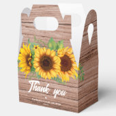 Fall Sunflower | Babydusche Geschenkschachtel (Geöffnet)