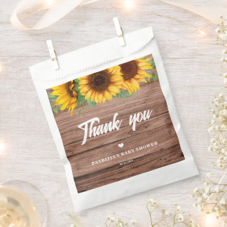 Fall Sunflower | Babydusche Geschenktütchen