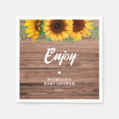 Fall Sunflower | Babyduschpapier Serviette (Vorderseite)