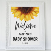 Fall Sunflower Begrüßungsdusche Poster