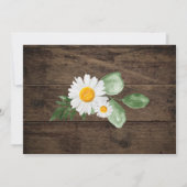 Fall Sunflower Country Barding Hochzeit RSVP Einladung (Rückseite)