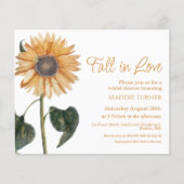 Fall Sunflower | Einladung zur Brautdusche (Vorderseite)