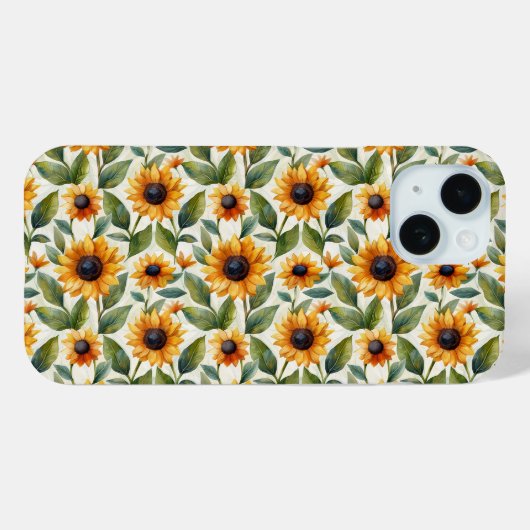Fall Sunflower Theme iPhone 15 Case-Mate iPhone Hülle (Rückseite (Horizontal))