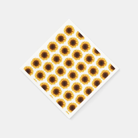 Fall Sunflowers Baby Dusche Serviette (Ecke)