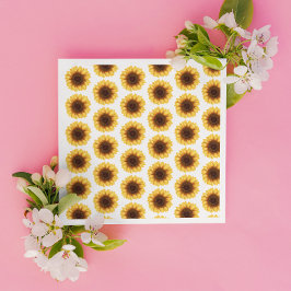 Fall Sunflowers Baby Dusche Serviette