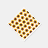 Fall Sunflowers Baby Shower Serviette (Ecke)