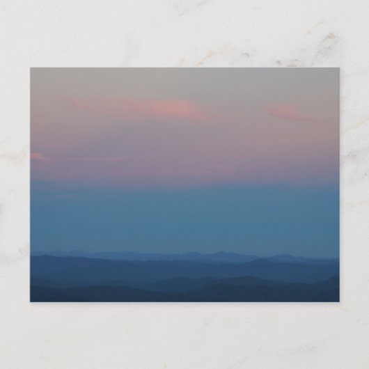 Fall Sunset in den Blauen Ridge Mountains Postkarte (Vorderseite)