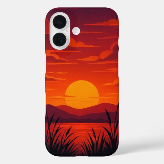 Fall Sunset iPhone 16 Case-Mate iPhone Hülle (Rückseite)