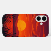 Fall Sunset iPhone 16 Case-Mate iPhone Hülle (Rückseite (Horizontal))