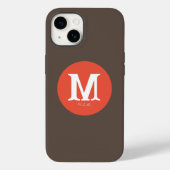 Fall Sunset Minimal Monogram Case-Mate iPhone Hülle (Rückseite)