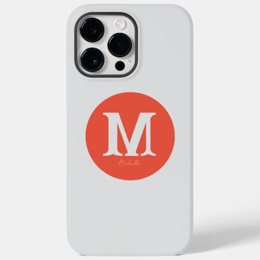 Fall Sunset Minimal Monogram Case-Mate iPhone Hülle (Rückseite)