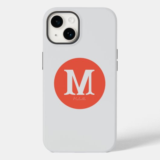 Fall Sunset Minimal Monogram Case-Mate iPhone Hülle (Rückseite)