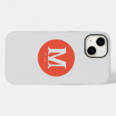 Fall Sunset Minimal Monogram Case-Mate iPhone Hülle (Rückseite (Horizontal))