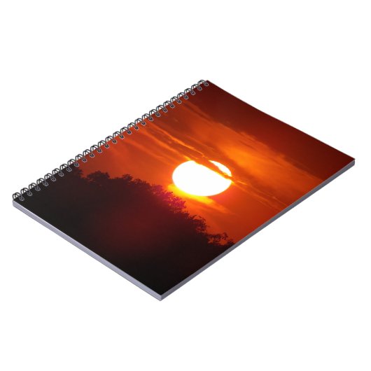 Fall Sunset Notebook Notizblock (Linke Seite)