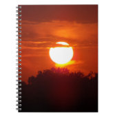 Fall Sunset Notebook Notizblock (Vorderseite)