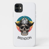 Fall Sunset White Pirate Skull Case-Mate iPhone Hülle (Rückseite)