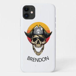 Fall Sunset White Pirate Skull Case-Mate iPhone Hülle