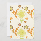Fall Sunshine Herbst Geburtstagsparty Einladung (Rückseite)