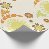 Fall Sunshine Herbst Geburtstagsparty Geschenkpapier (Ecke)