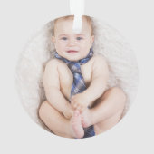 Fall Sunshine Herbst Geburtstagsparty Ornament (Rückseite)