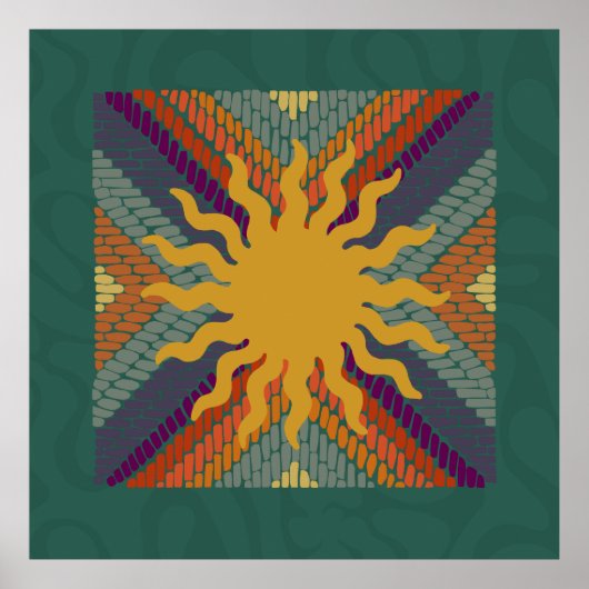 Fall Sunshine Mosaic Poster (Vorne)