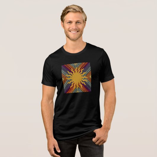 Fall Sunshine Mosaic Tri-Blend Shirt (Vorderseite voll)