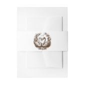 Fall Swan Wedding Bly Band | Rustikale Monogram Wr (Vorderseite Beispiel)