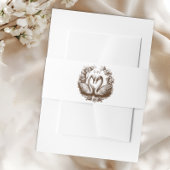 Fall Swan Wedding Bly Band | Rustikale Monogram Wr