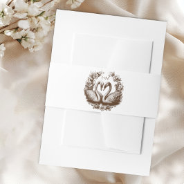 Fall Swan Wedding Bly Band | Rustikale Monogram Wr