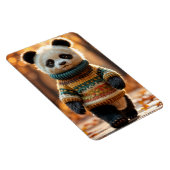 Fall Sweater Panda Magnet (Rechte Seite)
