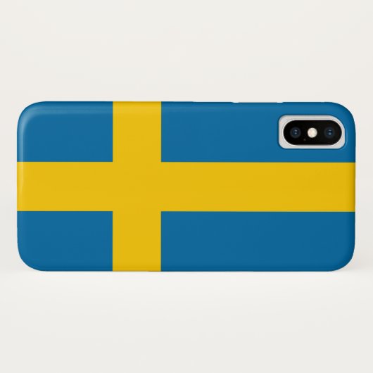 Fall "Swedish Flag (Schweden) Case-Mate iPhone" iPhone Hülle (Rückseite (Horizontal))