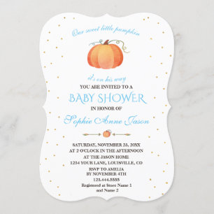 Fall Sweet Baby Little Pumpkin Baby Dusche Einladung