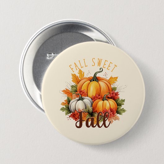 Fall Sweet Fall Button (Vorne & Hinten)