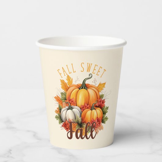 Fall Sweet Fall Pappbecher (Rückseite)
