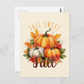 Fall Sweet Fall Postkarte (Vorne/Hinten)