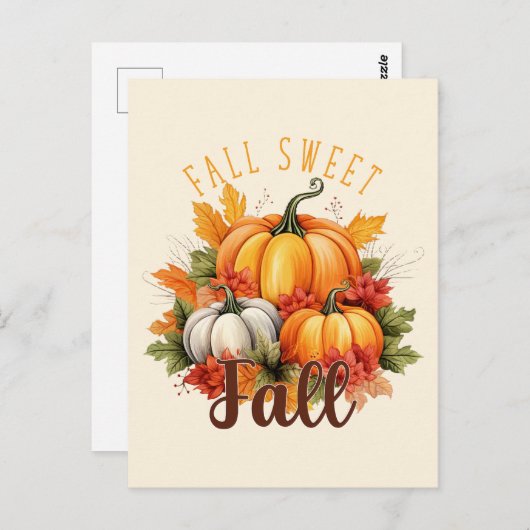 Fall Sweet Fall Postkarte (Vorne/Hinten)