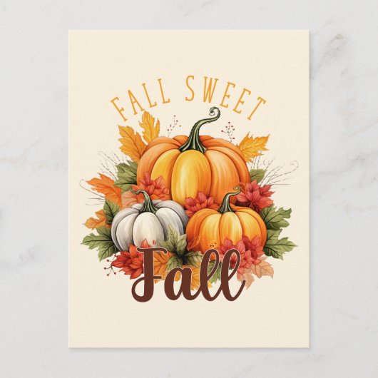 Fall Sweet Fall Postkarte (Vorderseite)