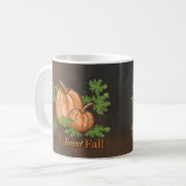 Fall Sweet Fall Pumpkins | Rustikales Brown Kaffeetasse (Vorderseite Links)
