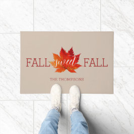 Fall Sweet Fall Red Herbst Ahornleaf Fußmatte