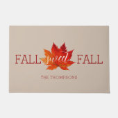 Fall Sweet Fall Red Herbst Ahornleaf Fußmatte (Vorderseite)