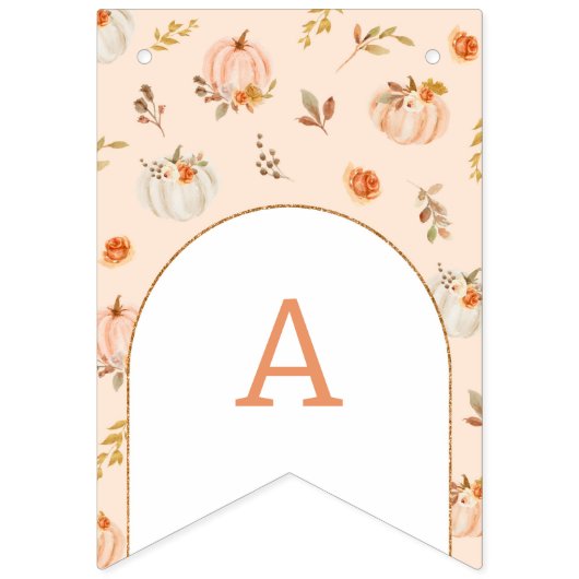 Fall Sweet Little Kürbis Geburtstag Wimpelkette (Dritte Fahne)